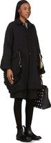 Thumbnail for your product : Comme des Garcons Black Ruffle Cutaway Smock Coat