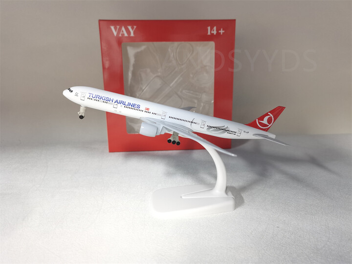 B777 Air Turkish Airlines 20cm Airways Airplane Model Alloy Metal Model Plane Diecast Aircraft Wheels Landing Gears