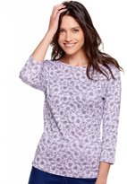 Thumbnail for your product : M&Co Floral print crew neck top