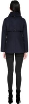 Thumbnail for your product : Mackage Phoebe Hip Length Flat Wool Coat In Navy