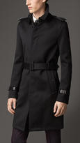 Thumbnail for your product : Burberry Mid-Length Silk Wool Trench Coat