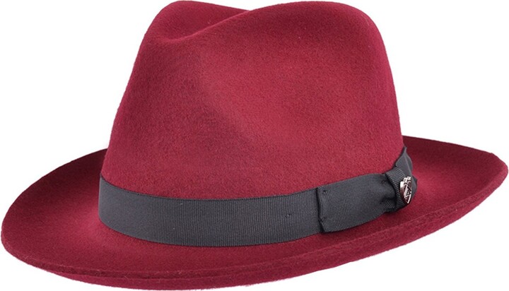 Gladwin Bond Quality Classic Hand Made Fedora Trilby Hat With  Band 100% Wool 