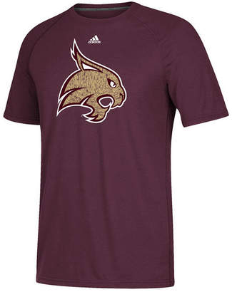 adidas Men Texas State Bobcats White Noise Logo T-Shirt