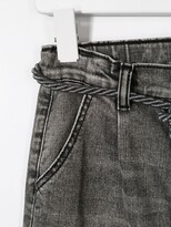 Thumbnail for your product : Andorine Cord Detail Straight-Leg Jeans
