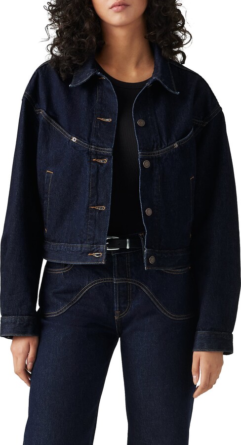 Levi's Shrunken '90s Western Denim Trucker Jacket