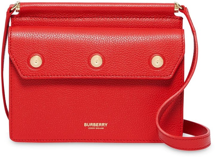 Burberry Mini Leather Title Bag - ShopStyle