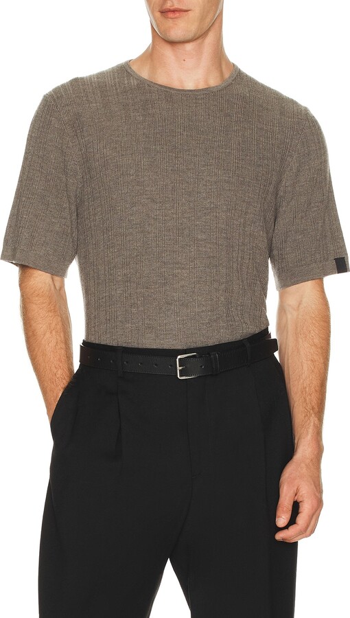Rag & Bone Crawford Cashmere Blend Tee in Brown