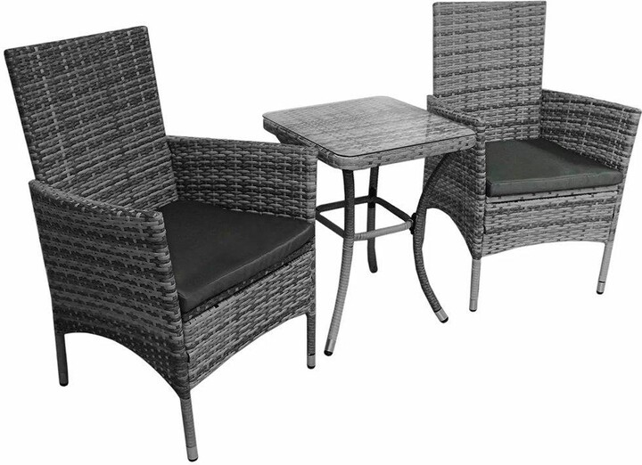 Jardi Rattan Bistro Set Grey ShopStyle Outdoor Furniture