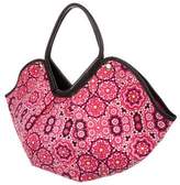 Thumbnail for your product : Jimmy Choo Leather-Trimmed Jacquard Tote