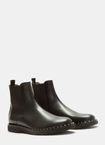 Thumbnail for your product : Valentino Pyramid-Studded Chelsea Boots in Black
