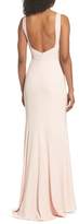 Thumbnail for your product : Amsale Joelle Low Back Crepe Gown