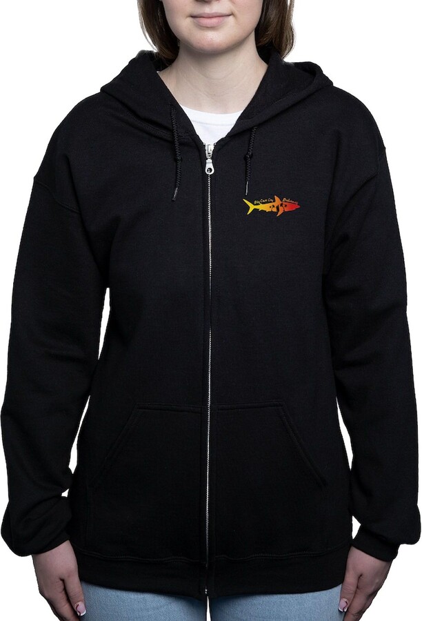 CafePress Big Cave Cay Bahamas Sweatshirt Women's Zip-up Hooded Sweatshirt Black
