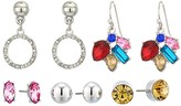 Thumbnail for your product : GUESS 6 on Multicolored Stud Set Earrings (Multi) Earring