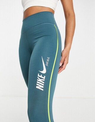 nike just do it leggings blue