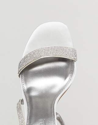 ASOS Design DESIGN Hartly Bridal Embellished Block Heeled Sandals