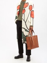 Thumbnail for your product : Loewe Buckle Grained Leather Tote Bag - Tan