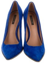 Thumbnail for your product : Rachel Zoe Suede Zip-Accented Pumps