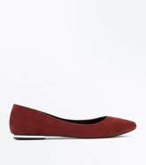 Thumbnail for your product : New Look Rust Suedette Metal Heel Pointed Pumps
