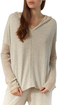Thumbnail for your product : LISA TODD Keep Cool Mesh Insert Cotton Hoodie