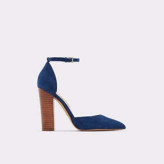 aldo navy blue heels