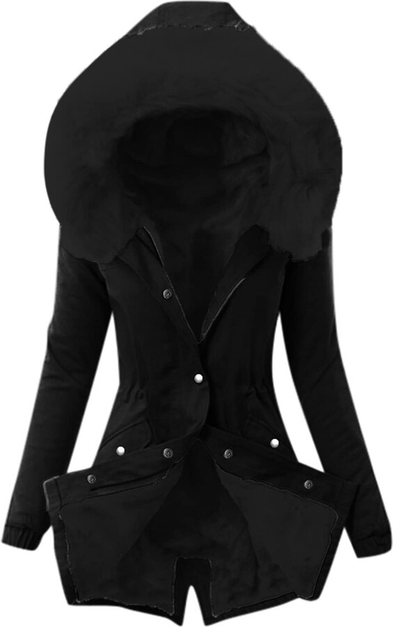 fur lined jacket womens