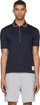 Thumbnail for your product : Thom Browne Navy Striped Polo