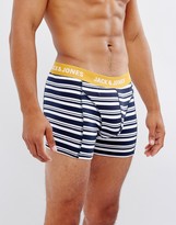 Thumbnail for your product : Jack and Jones Trunks 3 Pack with Stripe