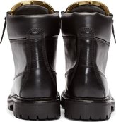 Thumbnail for your product : Balmain Black Leather Taiga Ranger Boot