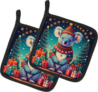 Koala Christmas Pair of Pot Holders