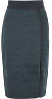 Thumbnail for your product : Dagmar House Of Salla Metallic Pointelle-trimmed Knitted Skirt