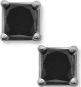 Thumbnail for your product : Fine Jewelry 1Â½ CT. T.W. Color-Enhanced Black Diamond Princess-Cut Stud Earrings
