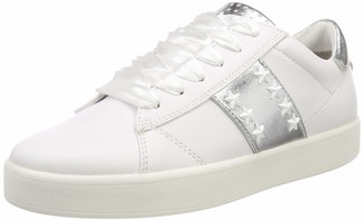 marco tozzi silver trainers