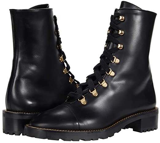 stuart weitzman lace up booties