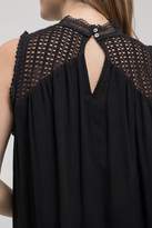 Thumbnail for your product : Blu Pepper Lace Paneled Mock Neck Tunic