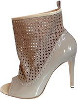Thumbnail for your product : Moreschi Beige Patent leather Ankle boots