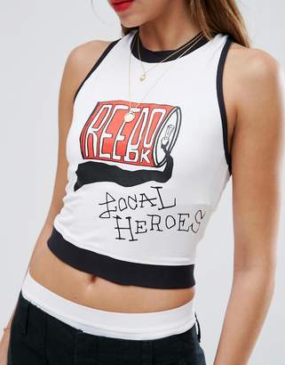 Reebok X Local Heroes Cropped Tank Top In White