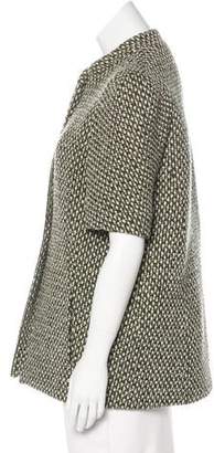 Marni Wool Tweed Coat Green Wool Tweed Coat