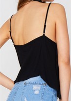 Thumbnail for your product : Missy Empire Meadow Black Lace Up Camisole