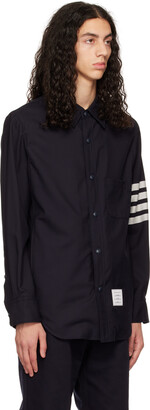 Thom Browne Navy 4-Bar Jacket