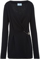 Thumbnail for your product : Prada safety pin knitted cardigan