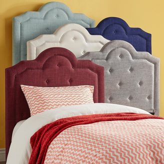 Inspire Q IQ KIDS Harper Tufted High-arching Linen Upholstered TWIN-size Headboard