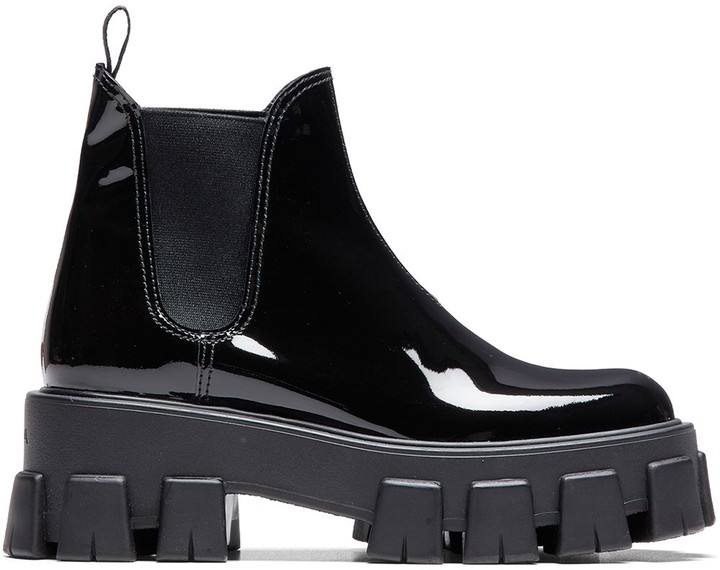 Prada Monolith Chelsea boots - ShopStyle