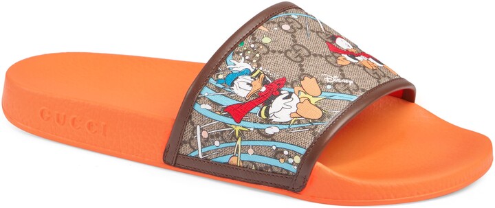 Gucci x Disney Pursuit Donald Duck Slide Sandal - ShopStyle