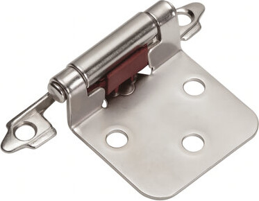 Sapphire 1-1/2 in. Partial Overlay Self-Closing Exposed No Radius Cabinet Hinge - (Set of 50)