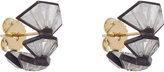 Thumbnail for your product : Nak Armstrong Rainbow Moonstone, Gold & Silver Button Earrings