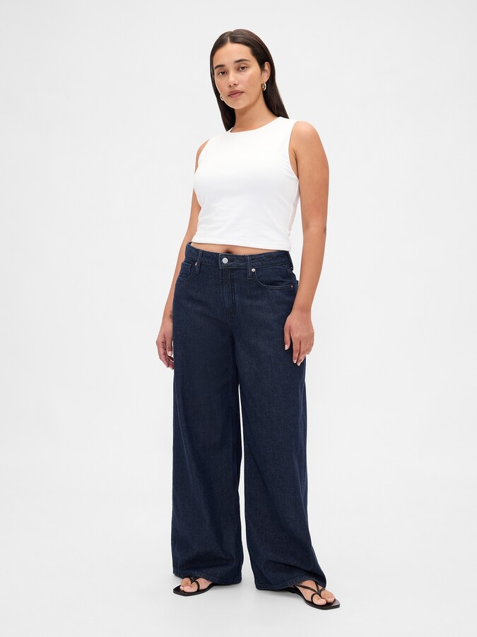 Gap Curvy Mid Rise UltraSoft Baggy Jeans