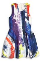 Thumbnail for your product : Milly Minis Girl's Graffiti Print Flounce Dress