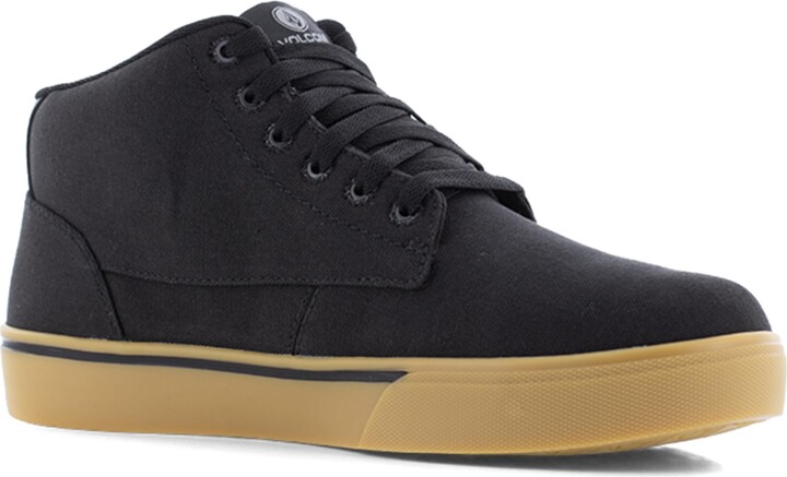 Volcom Work Men's True Black and Gum Composite Toe Shoe