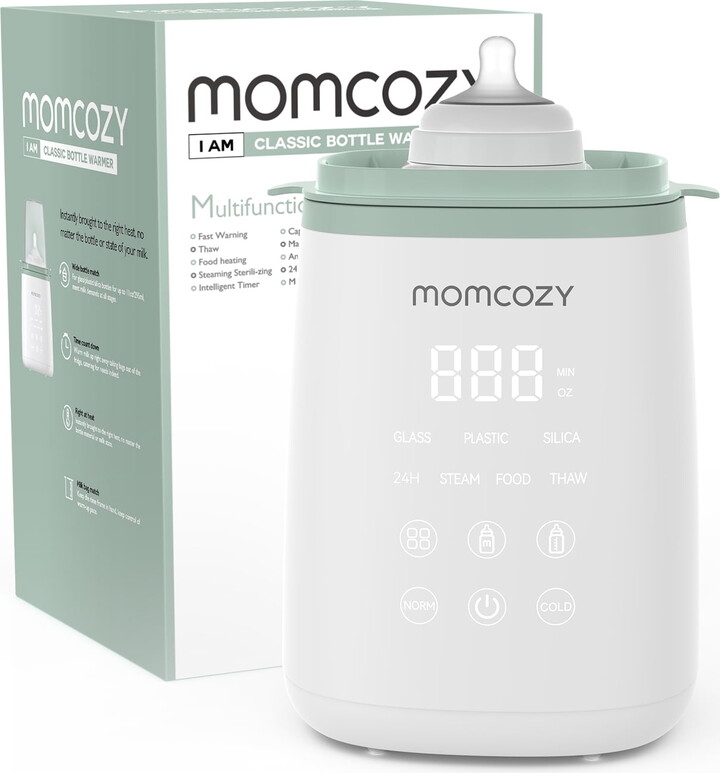 Momcozy 6-in-1 Baby Bottle Warmer with Smart Temperature Control, Breastmilk Warmer, Fast Baby Food Heater, Steam Sterilizer, Infant/Toddler Use