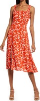 Thumbnail for your product : Lulus Garden Date Floral Ruffle Strap Midi Sundress